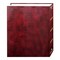 100 Pages (50 Sheets), Magnetic Self-Stick 3-Ring Photo Album Burgundy Red